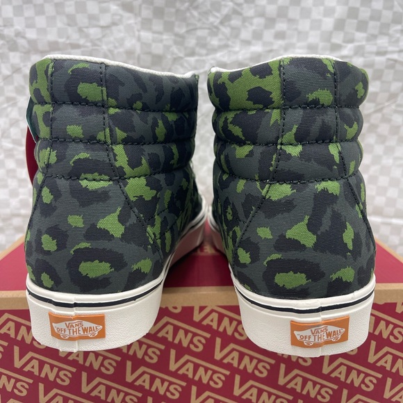 Vans Men’s Comfycush Sk8-Hi Leopard Cactus Scarab Sneakers VN0A3WMB9L9 - Picture 12 of 16